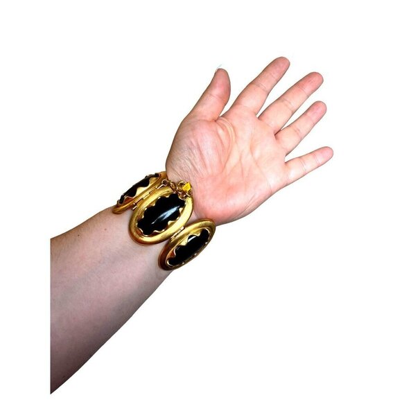 Anne Klein couture black and gold-tone statement pieces set‎ OS - Picture 14 of 16